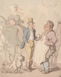 Schlanker Billy bei der Erfrischung